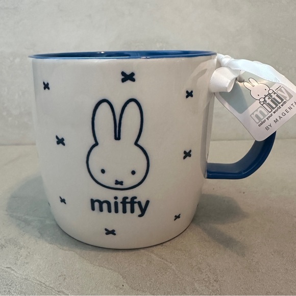 miffy Other - Miffy By Magenta Blue & White Mug NEW